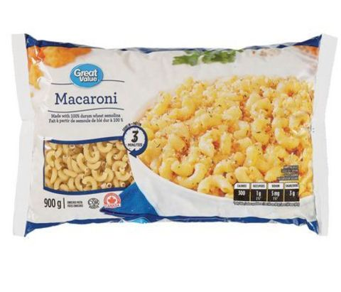 Great Value Macaroni 900g